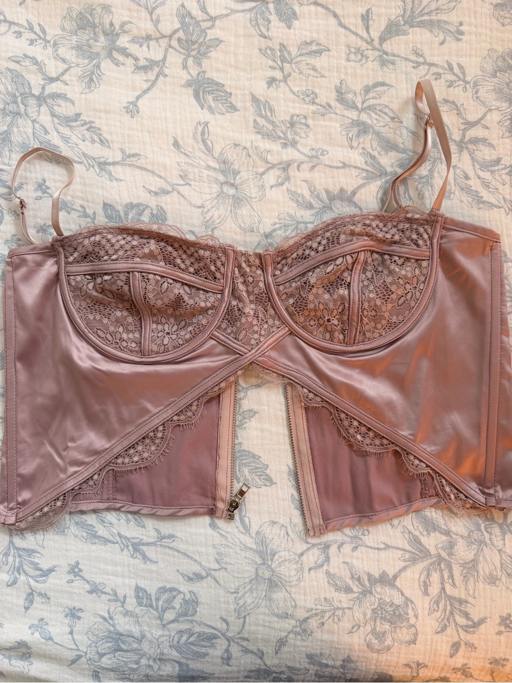 Satin corset top